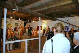 Manfred Ludwig bei der Vernissage